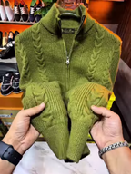 Knitted Zipper Jacket