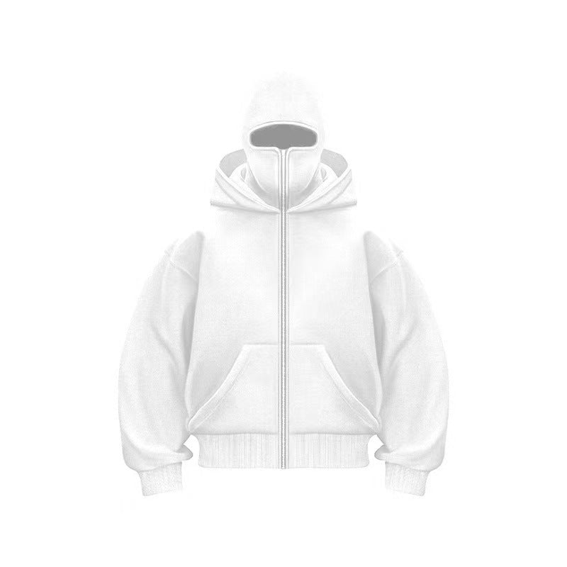 Zip-Up Double-Hooded Sweatshirt