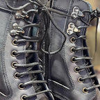 Men's Platform Distressed Lace-up Martin Boots