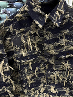 Men's Denim Dressed Button Up Jacket