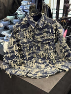 Men's Denim Dressed Button Up Jacket