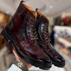 Men's Distressed Lace-up Martin Boots