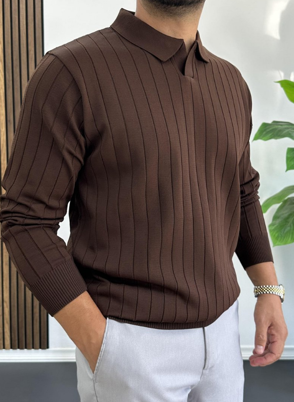 Men's Classic Polo Sweater